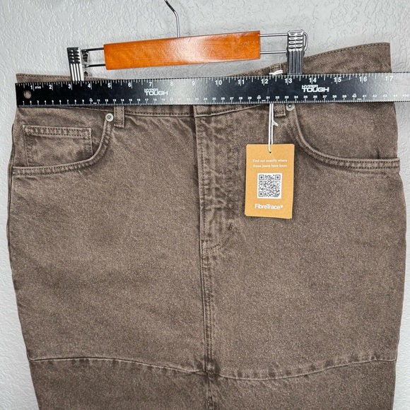 Reformation Brown Denim Maxi Skirt - Picture 2 of 4
